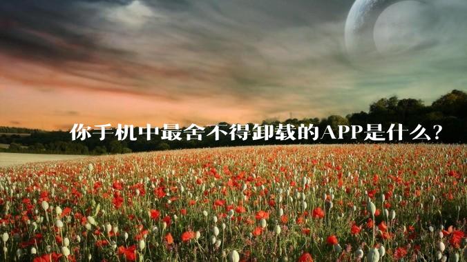 你手机中最舍不得卸载的APP是什么？